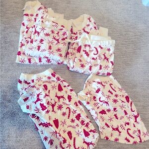 Hannah Andersson Scandicane Couple and Dog Family Matching Pajamas